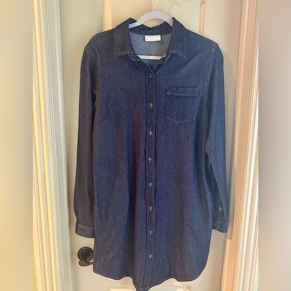 Women’s Bobbie Brooks Top/Dress; Denim colored material; Size Medium